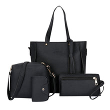 Load image into Gallery viewer, 4pcs Woman Bag Set 2019 New Fashion Female Purse and Handbag Four-Piece Shoulder Bag Tote Messenger Purse Bag
